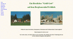 Desktop Screenshot of bergbauernhof-froehlich.de